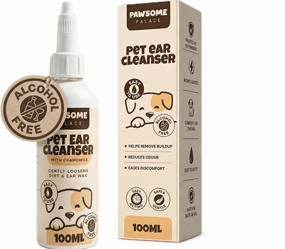 PawCalm™ Pet Ear Cleanser | Gentle Alcohol-free Cleanser