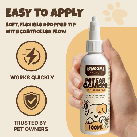PawCalm™ Pet Ear Cleanser | Gentle Alcohol-free Cleanser